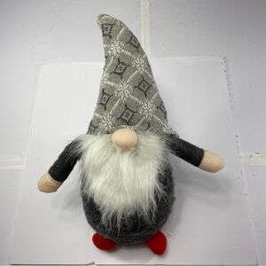GREENBRIER International Inc. Gray & Black Gnome Plush Decor